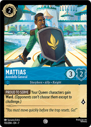 Mattias - Arendelle General
Archazia’s Island
Single
Lorcana
