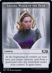 {Liliana, Waker of the Dead Emblem}\nCore Set 2021\nSingle\nMagic The Gathering