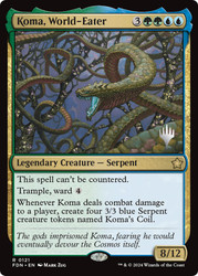 Koma, World-Eater (Promo Pack) (Foundations)\nPromo: Planeswalker Stamped\nSingle\nMagic The Gathering
