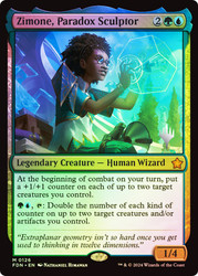 Zimone, Paradox Sculptor (Promo Pack) (Foundations)\nPromo: Planeswalker Stamped\nSingle\nMagic The Gathering