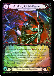 Arakni, Orb-Weaver (Prerelease) (Extended Art)
Promotional Cards
Single
Flesh and Blood