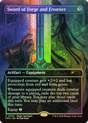 Sword of Forge and Frontier (Magic Spotlight) (Borderless)\nPromo: General\nSingle\nMagic The Gathering