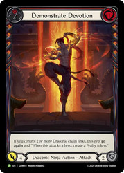 Demonstrate Devotion (GEM Pack) (Extended Art)
Promotional Cards
Single
Flesh and Blood