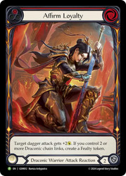 Affirm Loyalty (GEM Pack) (Extended Art)
Promotional Cards
Single
Flesh and Blood