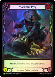 Mark the Prey (Red) (GEM Pack) (Extended Art)
Promotional Cards
Single
Flesh and Blood