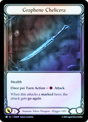 Graphene Chelicera (GEM Pack) (#008)
Promotional Cards
Single
Flesh and Blood