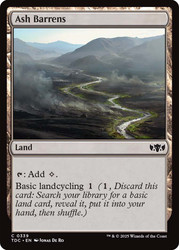 Ash Barrens\nTarkir: Dragonstorm Commander\nSingle\nMagic The Gathering