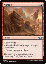 Abrade\nTarkir: Dragonstorm Commander\nSingle\nMagic The Gathering