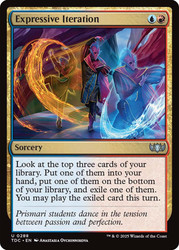 Expressive Iteration\nTarkir: Dragonstorm Commander\nSingle\nMagic The Gathering