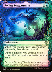 Roiling Dragonstorm (Showcase)\nTarkir: Dragonstorm - Variants\nSingle\nMagic The Gathering