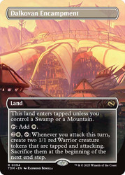 Dalkovan Encampment (Borderless)\nTarkir: Dragonstorm - Variants\nSingle\nMagic The Gathering