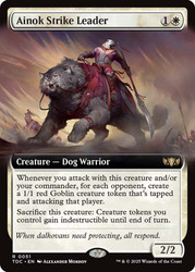 Ainok Strike Leader (Extended Art)\nTarkir: Dragonstorm Commander - Variants\nSingle\nMagic The Gathering