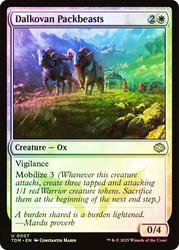 Dalkovan Packbeasts\nTarkir: Dragonstorm\nSingle\nMagic The Gathering