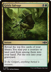 Grisly Salvage\nTarkir: Dragonstorm Commander\nSingle\nMagic The Gathering