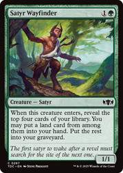 Satyr Wayfinder\nTarkir: Dragonstorm Commander\nSingle\nMagic The Gathering