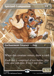 Spirited Companion (Secret Lair) (Borderless)\nPromo: General\nSingle\nMagic The Gathering