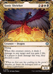 Sonic Shrieker (Showcase)\nTarkir: Dragonstorm - Variants\nSingle\nMagic The Gathering