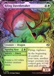 Riling Dawnbreaker // Signaling Roar (Showcase)\nTarkir: Dragonstorm - Variants\nSingle\nMagic The Gathering