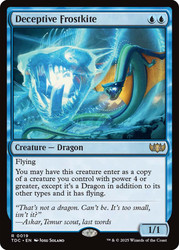 Deceptive Frostkite\nTarkir: Dragonstorm Commander\nSingle\nMagic The Gathering