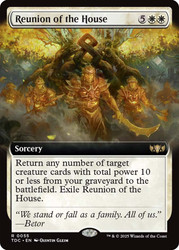 Reunion of the House (Extended Art)\nTarkir: Dragonstorm Commander - Variants\nSingle\nMagic The Gathering