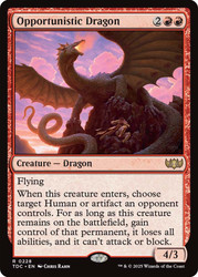 Opportunistic Dragon\nTarkir: Dragonstorm Commander\nSingle\nMagic The Gathering