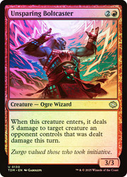 Unsparing Boltcaster\nTarkir: Dragonstorm\nSingle\nMagic The Gathering