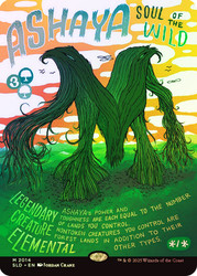 Ashaya, Soul of the Wild (Secret Lair) (Borderless)\nPromo: General\nSingle\nMagic The Gathering