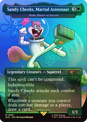 Toski, Bearer of Secrets (Sandy Cheeks, Martial Astronaut) (SpongeBob) (Secret Lair) (Borderless)\nPromo: General\nSingle\nMagic The Gathering