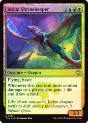Jeskai Shrinekeeper\nTarkir: Dragonstorm\nSingle\nMagic The Gathering