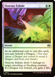 Osseous Exhale\nTarkir: Dragonstorm\nSingle\nMagic The Gathering