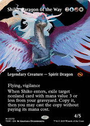 Shiko, Paragon of the Way (Borderless)\nTarkir: Dragonstorm - Variants\nSingle\nMagic The Gathering
