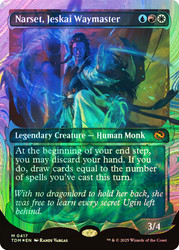 Narset, Jeskai Waymaster (Showcase) (Halo Foil)\nTarkir: Dragonstorm - Alternate Foil Variants\nSingle\nMagic The Gathering