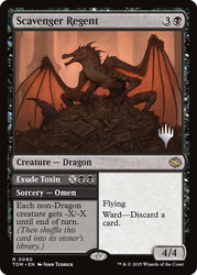 Scavenger Regent // Exude Toxin (Promo Pack) (Tarkir: Dragonstorm)\nPromo: Planeswalker Stamped\nSingle\nMagic The Gathering