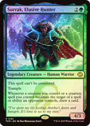 Surrak, Elusive Hunter (Prerelease) (Tarkir: Dragonstorm)\nPromo: Date Stamped\nSingle\nMagic The Gathering