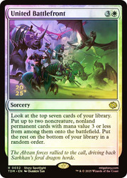 United Battlefront (Prerelease) (Tarkir: Dragonstorm)\nPromo: Date Stamped\nSingle\nMagic The Gathering