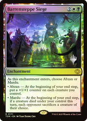 Barrensteppe Siege (Promo Pack) (Tarkir: Dragonstorm)\nPromo: Planeswalker Stamped\nSingle\nMagic The Gathering