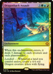 Dragonback Assault (Promo Pack) (Tarkir: Dragonstorm)\nPromo: Planeswalker Stamped\nSingle\nMagic The Gathering