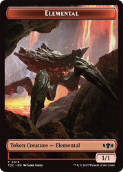 {Elemental Token} (#016) // {Gold Token}\nTarkir: Dragonstorm Commander\nSingle\nMagic The Gathering