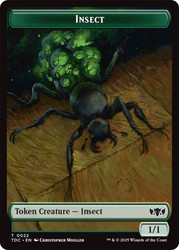 {Insect Token} (#022) // {Plant Token}\nTarkir: Dragonstorm Commander\nSingle\nMagic The Gathering