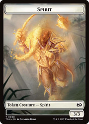 {Spirit Token} (3/3) // {Spirit Token} (*/*)\nTarkir: Dragonstorm\nSingle\nMagic The Gathering