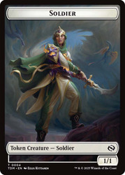 {Soldier Token} (#004) // {Soldier Token} (#005)\nTarkir: Dragonstorm\nSingle\nMagic The Gathering