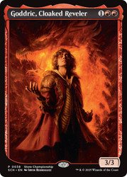 Goddric, Cloaked Reveler (Store Championship) (Textless)\nPromo: General\nSingle\nMagic The Gathering