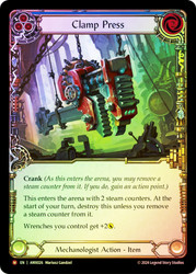 Clamp Press
Armory Deck: Maxx Nitro
Single
Flesh and Blood