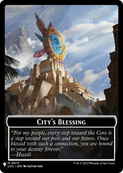 {City's Blessing} // {Tiny Token}\nPlaneswalker Symbol Reprints\nSingle\nMagic The Gathering