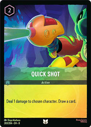 Quick Shot
Reign of Jafar
Single
Lorcana