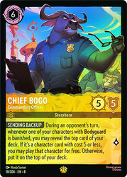 Chief Bogo - Commanding Officer
Reign of Jafar
Single
Lorcana