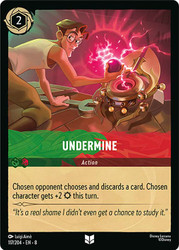 Undermine
Reign of Jafar
Single
Lorcana