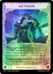 Jarl Vetreidi (Extended Art)
Armory Deck Origins: Jarl Vetreidi
Single
Flesh and Blood