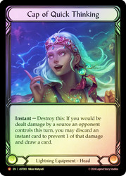 Cap of Quick Thinking
Armory Deck: Aurora
Single
Flesh and Blood