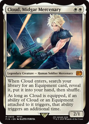 Cloud, Midgar Mercenary\nFINAL FANTASY\nSingle\nMagic The Gathering